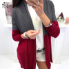 Autumn Women's Casual Patchwork Knitted Cardigans Tops Elegant Contrast Color Open Office Lady Sweater Fashion Long Top Talever