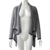 LOGAMI Womens Irregular Cardigan Fashion Casual Sweater Female Turn-Down Collar Knit Cardigans