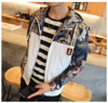 Floral Bomber Jacket Men Hip Hop Slim Fit Flowers Pilot Bomber Jacket Coat Men's Hooded Jackets Plus Size 4XL , PA571