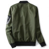 Bomber Jacket Men Pilot with Patches Green Both Side Wear Thin Pilot Bomber Jacket Men Wind Breaker Jacket Men,DA113 