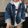 Denim Jeans Jacket Men 2018 Spring Mens Hooded Jackets Jeans Jacket Male ,DA572