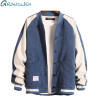 Baseball Jacket Mens with Button College Patchwork Jacket Coat Men Plus Size M-3XL Bomber Jacket Men Fashion ,DA743