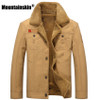 Winter Warm Jackets Thick Fleece Men's Coats Casual Cotton Fur Collar Mens Military Tactical Parka Outerwear SA351