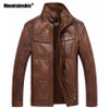 Leather Jacket Men Coats 5XL Brand High Quality PU Outerwear Men Business Winter Faux Fur Male Jacket Fleece EDA113