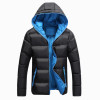 Men Winter Casual New Hooded Thick Padded Jacket Zipper Slim Men And Women Coats Men Parka Outwear Warm EDA020