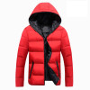 Men Winter Casual New Hooded Thick Padded Jacket Zipper Slim Men And Women Coats Men Parka Outwear Warm EDA020