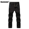  Men's Winter Softshell Inner Fleece Pants Fashion Waterproof Male Trousers Jogger Thick Brand Warm Pant SA401