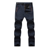  Men's Winter Softshell Inner Fleece Pants Fashion Waterproof Male Trousers Jogger Thick Brand Warm Pant SA401