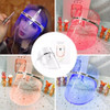 Magic 2 Colors LED Facial Mask USB Beauty Instrument Phototherapy Red &amp; Blue Light Shrink Pores Rejuvenate Face Skin  Care Tool