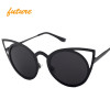 future New Women Sunglasses Vintage Cat Eye Sun glasses Metal Eyeglasses Frames Mirror reflect Shades Sexy unisex 