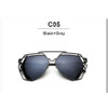 Brand Designer New Big Mirror Sunglasses Women UV400 Hexagon Hollow Out Polarized Sunglasses