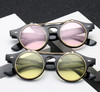 2018 Fashion Vintage Round Flip Up Sunglasses Classic Double Layer Clamshell Design Sun Glasses