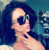 Fashion Celebrity Inspired Gold Metal Sunglasses Vintage Hip Hop Sun Glasses
