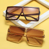 Fashion Oversized Square Frame Shield Style Sunglasses Women Cool Trend Brand Design Sun Glasses