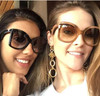 New Fashion Women Oversized ButterFly Style Gradient Sunglasses Vintage Brand Design Sun Glasses