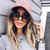 Fashion Women Vintage Oversized ButterFly Style Sunglasses Lady Gradient Brand Design Sun Glasses