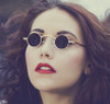 New Fashion Gothic Steampunk Small Round Sunglasses Brand Design Vintage Retro Sun Glasses