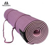 Matymats Non Slip TPE Yoga Mat for Hot Yoga Pilates Gymnastics Bikram Meditation Towel-High Density Thick 6mm Durable Mat 72''