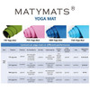 Matymats Non Slip TPE Yoga Mat for Hot Yoga Pilates Gymnastics Bikram Meditation Towel-High Density Thick 6mm Durable Mat 72''