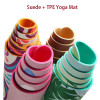 5 MM Lotus Pattern Suede TPE Yoga Mat Pad Non-slip Slimming Exercise Fitness Gymnastics Mat Body Building Esterilla Pilates