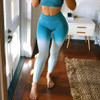 High waist yoga pants for women energy ombre seamless legging workout tummy control gym legging push up scrunch butt leggings