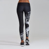 NEW Women Printed Sports Yoga Pants Workout Gym Elastic Waist Athletic Pants Cotton Sports Pants   JLY0825               