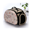 Cat out bag fashion print puppy bag outdoor folding portable dog packs puppy bag skin comfort breathable space 