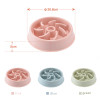 Pet Cat and Dog Bowl Plastic Feeder Anti Choke Dog Bowl Puppy Cat Slow Down Eatting Feeder Healthy Diet Dish Jungle Design 