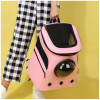 new space capsule pet bag cat puppy with backpack breathable out convenient space bag pet PU leather handbag