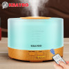 500ml Ultrasonic Air Humidifier led light wood grain Essential Oil Diffuser aromatherapy mist maker 24V Remote Control