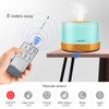 500ml Ultrasonic Air Humidifier led light wood grain Essential Oil Diffuser aromatherapy mist maker 24V Remote Control