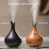 300ml Aroma Essential Oil Diffuser Ultrasonic Air Humidifier purifier with Wood Grain LED Lights for Office Home Bedroom