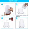 aroma essential oil diffuser aromatherapy air humidfier cold cool mist maker with remote control LED night light for home