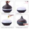 150ml Aroma Essential Oil Diffuser Ultrasonic Air Humidifier with 4 Timer Settings 7 Color Changing LED lamp Whole House Humidi