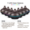 150ml Aroma Essential Oil Diffuser Ultrasonic Air Humidifier with 4 Timer Settings 7 Color Changing LED lamp Whole House Humidi