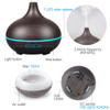 150ml Aroma Essential Oil Diffuser Ultrasonic Air Humidifier with 4 Timer Settings 7 Color Changing LED lamp Whole House Humidi