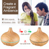 150ml Aroma Essential Oil Diffuser Ultrasonic Air Humidifier with 4 Timer Settings 7 Color Changing LED lamp Whole House Humidi