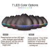 400ml Aroma Essential Oil Diffuser Ultrasonic Air Humidifier with Wood Grain 7 Color Changing LED Lights for Office Home Bedroom