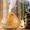 400ml Air humidifier Aroma Essential Oil Diffuser Ultrasonic Air Humidifier Wood Grain LED Light cool mist maker for Home