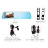 4.3'' Dash Cam Mirror Car DVR Mirror Dual Dash Camera Dual Cameras Mirror Dashcam 1080P Full HD With Rearview Camera
