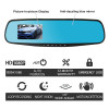 Car DVR Dash Camera Dash Cam 2.8" DVR Car Mirror Dual Len HD 1080P Rear View Camera Rearview Dashcam Auto Recorder Video #0928