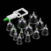 Effective Healthy 12 Cups Medical Vacuum Cupping Suction Therapy Device Body Massager Set