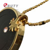 EBUTY Scalar Energy Pendant Japanese Quantum Pendant With Negative Ion Energy Pendant Black Lava Stone Tourmaline Taiji Model