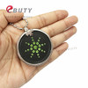 Energy Quantum Pendant Crystal Fashion Pendants Green/Yellow/Blue/Red with Gift Box 3000 Ions Health Jewelry Drop