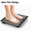 180kg Ultra-thin Smart  USB Charging Bathroom Weight Scale Household Body Fat Scale LCD Backlight Digital Display Scale