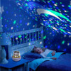 Night Light Projector Star Moon Sky Rotating Battery Operated Bedside Lamp 5 Sets of Film