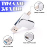 32/64GB Type C Metal Rotary Mobile Phone U Disk USB Flash Drive OTG for Android Phone Computer Mini Flash Drive Memory Stick