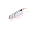 32/64GB Type C Metal Rotary Mobile Phone U Disk USB Flash Drive OTG for Android Phone Computer Mini Flash Drive Memory Stick