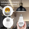 1080P Wireless Panoramic IP Camera 2MP Home Surveillance Network Camera Security Lamp Night Vision Audio Free APP