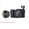 Professional 3.0 Inch Display Screen 4X Zoom Full HD 24MP 1080P Digital Camera Video Camcorder DVR Recorder Support SD Card